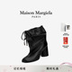 MaisonMargiela马吉拉Tabi羊皮革分趾抽绳踝靴子女8cm高跟鞋 皮鞋