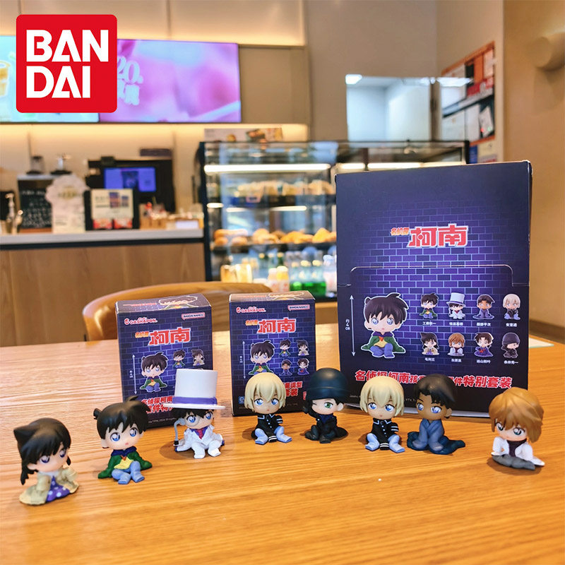 万代正版名侦探柯南孩童造型摆件盲盒工藤新一怪盗基德灰原哀手办