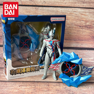 万代正版奥特曼布莱泽手镯超迷你变身器套装软胶人偶儿童男孩玩具