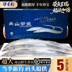 舟山带鱼礼盒鲜活冷冻小眼带鱼特大整条新鲜年货海鲜大礼包送礼
