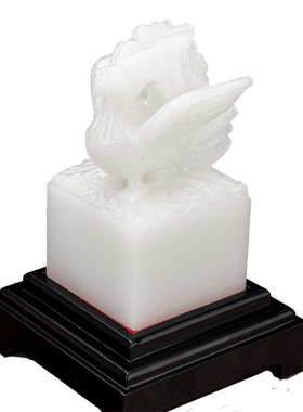 凤凰工艺品玉石印章摆件