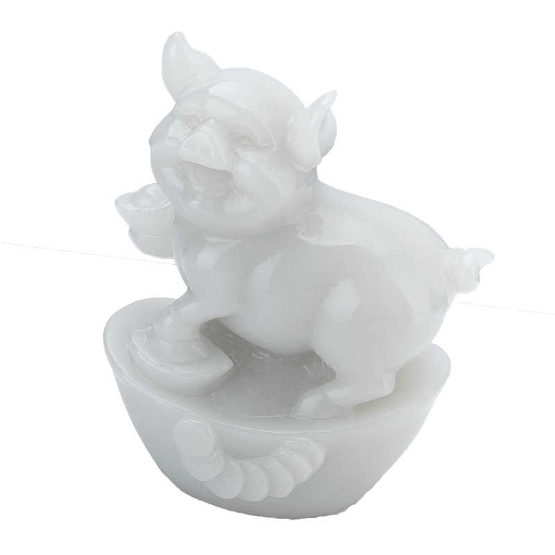 风水财运生肖猪客厅玄关工艺品