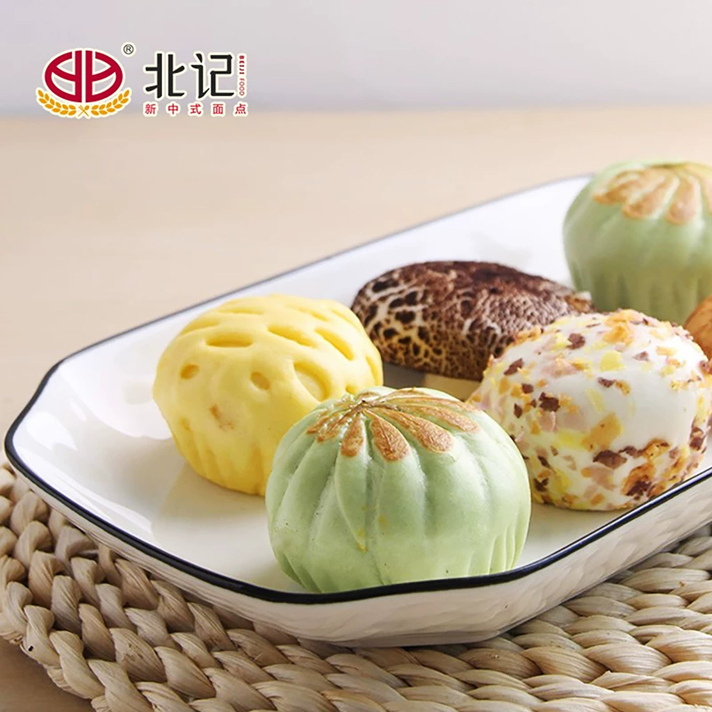 北记丰登五谷包蘑菇包金麦流沙包儿童营养早餐速冻半成品蒸煮即食