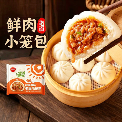 思念杭州风味发面小笼鲜肉小笼包