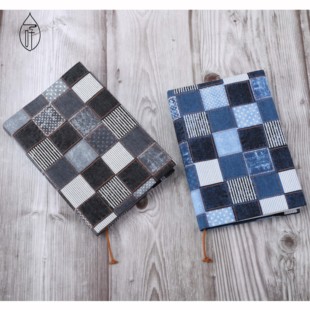 手帐余白hobo/a5/a6/b6/tn 书衣 手工手账手作可调节布艺书衣定制