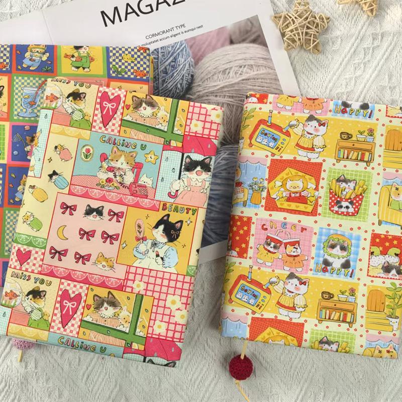 手工布面书衣新款插画