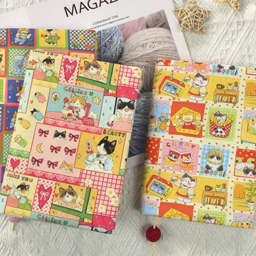 手工布面书衣新款插画