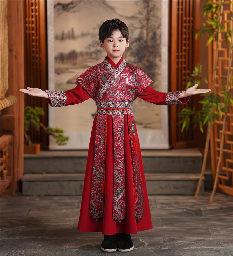 新款男童汉服中国风唐装套装
