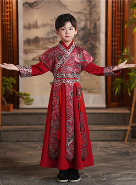 新款男童汉服中国风唐装套装