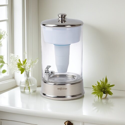 ZeroWater滤水器9L 由玻璃制成 水质计 不含BPA 经认证可减少铅