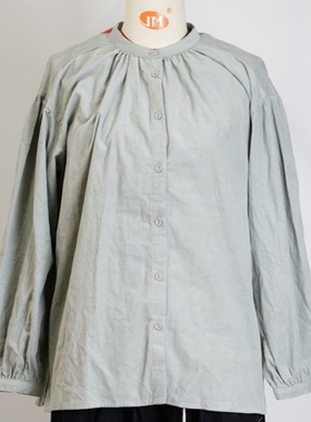 JCC STUDIO日系全棉灯芯绒质感宽松衬衫女宽松休闲百搭长袖衬衣