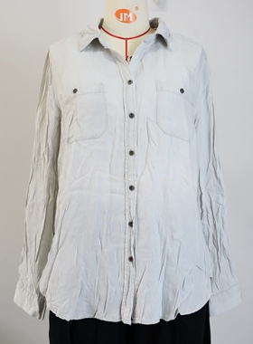 JCC STUDIO日系丝光棉丝滑通勤宽松休闲春秋衬衫外套