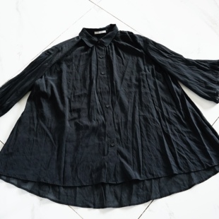 宽松休闲衬衫 B148L78 studio日系薄纱丝滑短袖 JCC