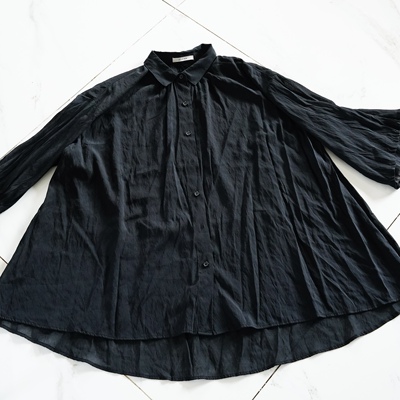 JCC studio日系薄纱丝滑短袖宽松休闲衬衫B148L78