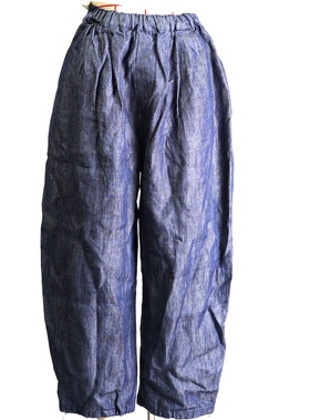 瑕疵特价JCC STUDIO日系纯亚麻松紧腰宽松休闲萝卜裤休闲裤