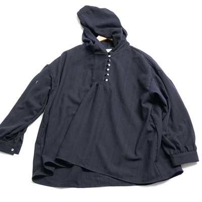 JCC studio日单棉麻连帽衫衬衫外套SMB142L68