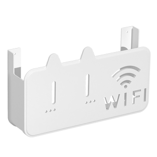 猫型路由器支架收纳盒子上墙壁挂放置架固定器支撑托架wifi置物架