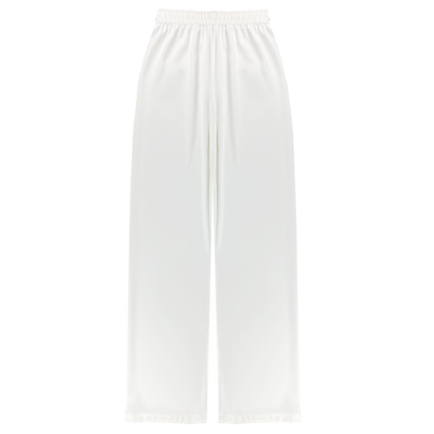 高腰百搭寻笙记冰丝微阔直筒裤女