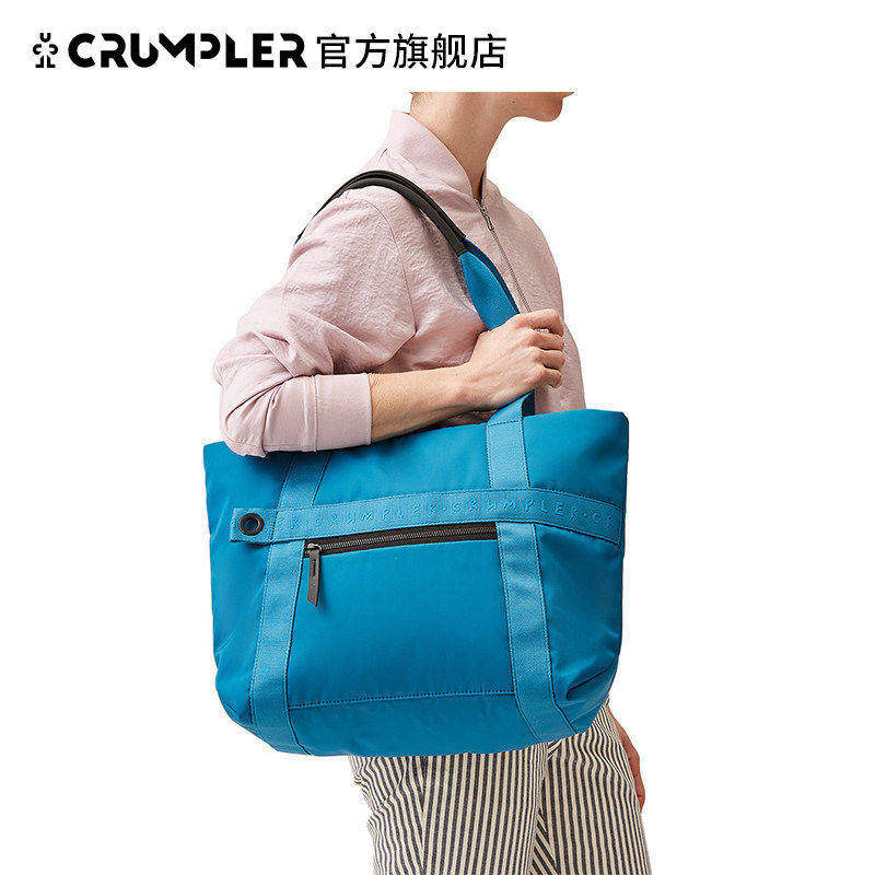 Crumpler女士高端15寸单肩电脑包横款城市商务旅行单肩托特包女