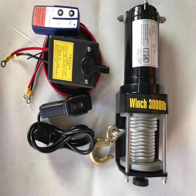 12v24v绞盘机 越野脱困用绞盘 15000磅电动车载绞盘 起重设备