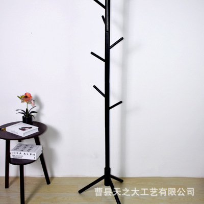 欧系木质衣帽架落地式家居衣帽包包收纳架树杈造型卧室简易挂衣架
