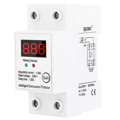 BERM/贝尔美 BEMZ1-30A 单相自复式可调电流智能限流保护器220V