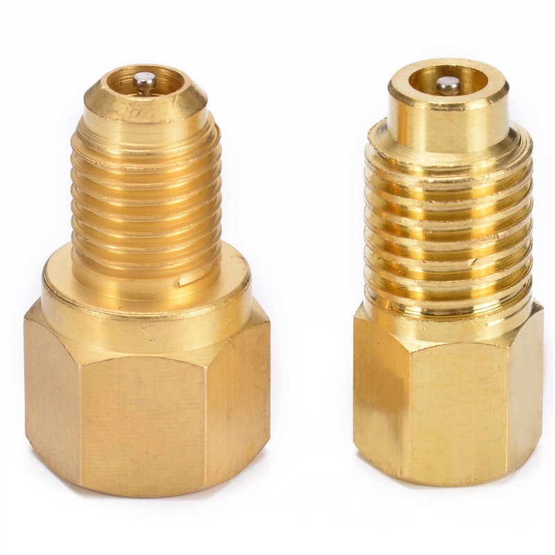 R134A汽车空调制冷转换接头真空泵转换接头 1/4SAE-1/2ACME