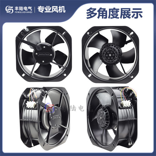 225*225*80mm工业排风散热扇贝德尔200FZY7-S 三相AC380V 80W金属