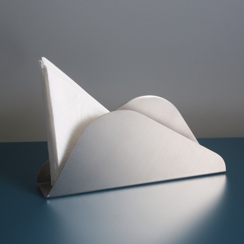 酒店餐厅不锈钢台面纸巾架创意压纸座咖啡厅餐巾座纸巾收纳架