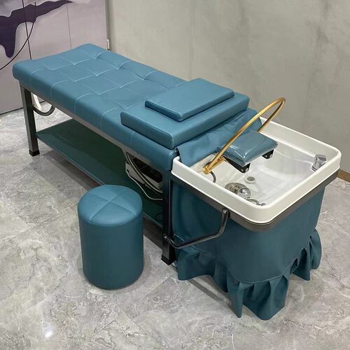 恒温水循环美容美发按摩泰式头疗洗头床发廊理发店不锈钢智能