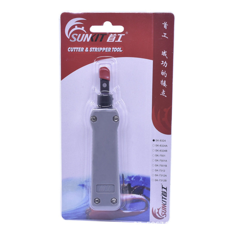 首工sk-8324打线钳模块卡线刀手压式打线刀110电话模块卡线钳图片
