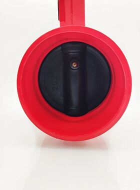 信号沟槽蝶阀XD81X-16Q手动对夹铸铁蝶阀DN50~200手柄阀门信号阀