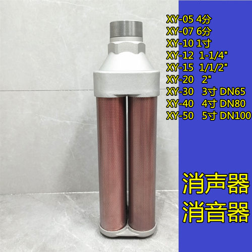 XY-20消音器 吸干机真空泵隔膜泵消声降噪 2寸DN50消声器
