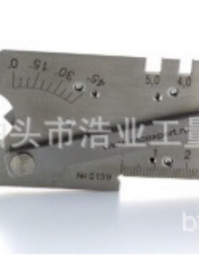 SKUD76253对接焊缝咬边深度0-5焊缝检测尺45度棒焊接规测量工具