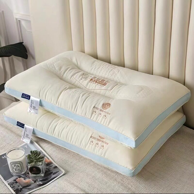 羊绒蛋白枕芯高档护颈助眠枕头
