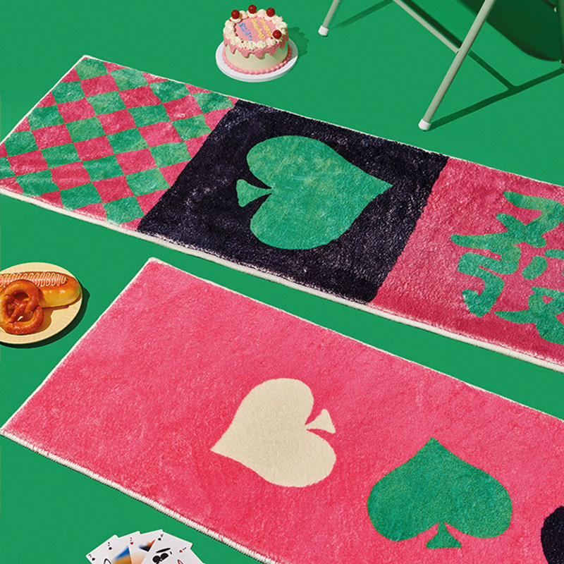左咸敦道麻将系列仿羊绒地毯
