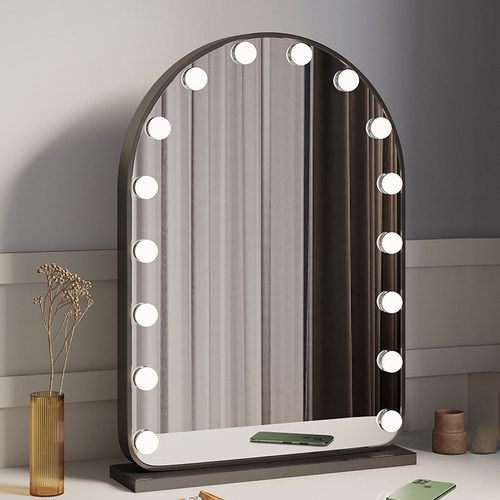 拱形led灯泡化妆镜台式桌面