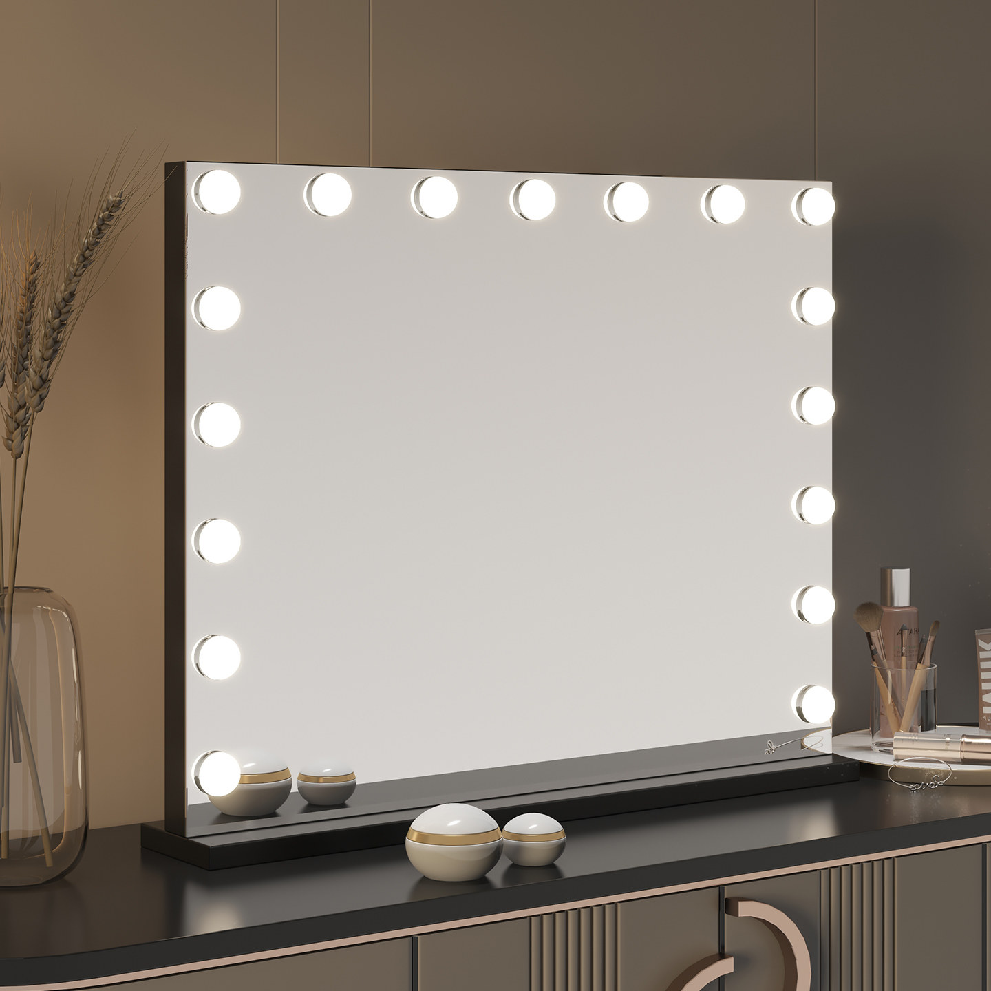 专业化妆镜led带灯泡补光美妆镜美业影楼工作室化妆师梳妆台镜子