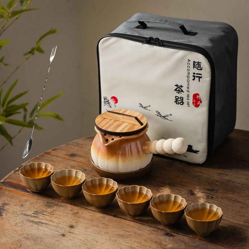 罐罐壶可明火干烧烤奶罐煮茶壶炒茶大容量围炉煮茶陶瓷户外便携包