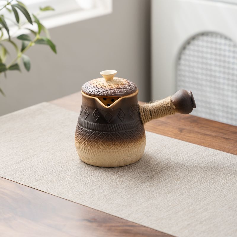 罐罐壶可明火干烧烤奶罐煮茶壶炒茶大容量围炉煮茶陶瓷户外便携包