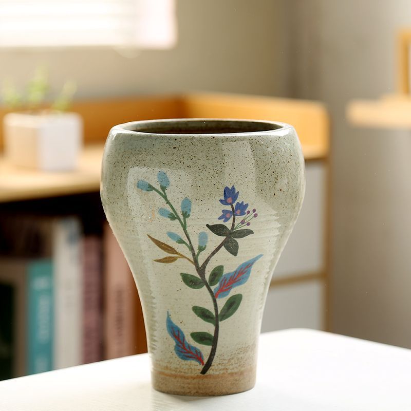 多肉陶瓷花盆办公室便宜透气有孔桌面装饰创意个性简约家用高颜值