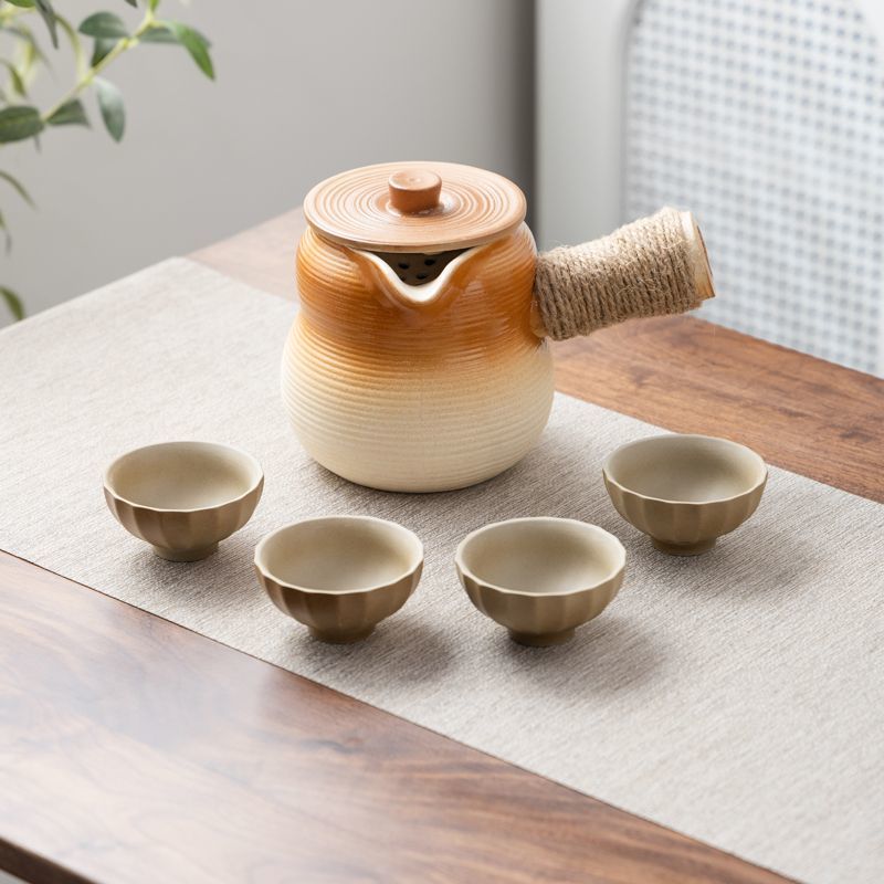 罐罐壶可明火干烧烤奶罐煮茶壶炒茶大容量围炉煮茶陶瓷户外便携包