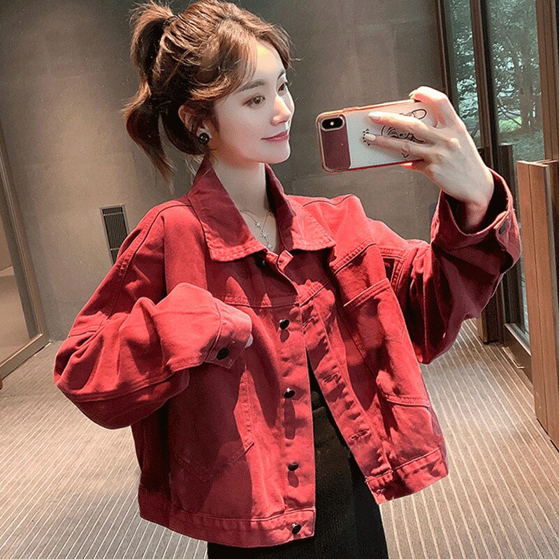 网红炸街牛仔外套女ins潮宽松春季秋装韩版bf学生小个子夹克上衣