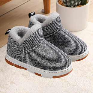 冬天儿童棉拖鞋女童加厚宝宝棉鞋男童4中小童7防滑5保暖6岁加绒