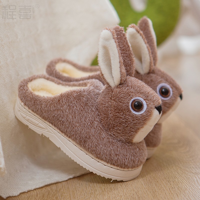 大童女童冬天儿童棉拖鞋加厚冬天