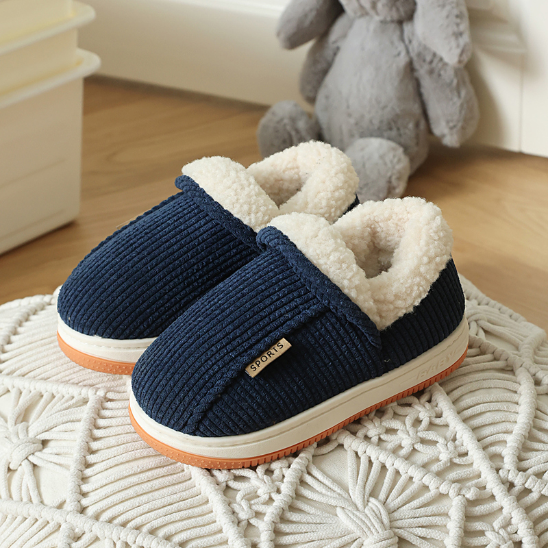 2025冬新款儿童棉鞋男童棉拖鞋全包跟女童8岁6中大童5防滑居家居
