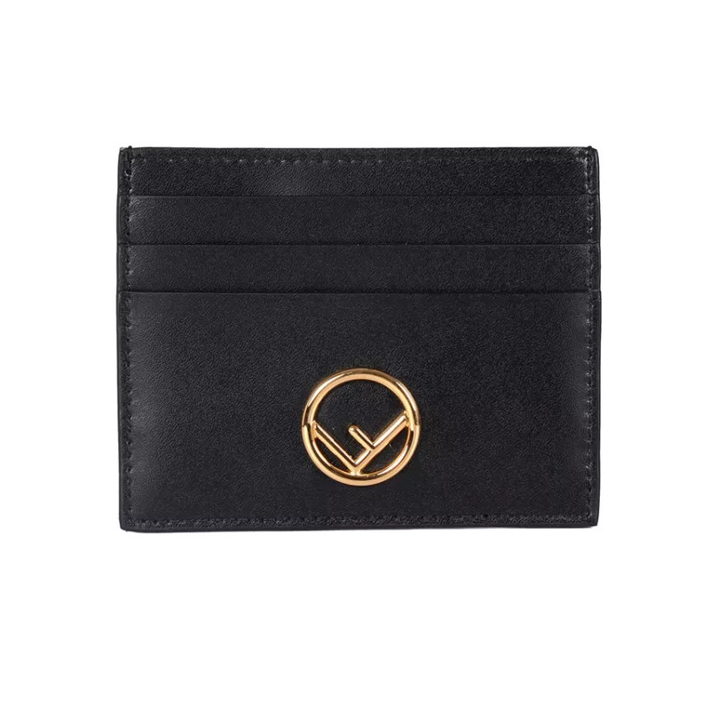 FENDI芬迪 男士黑色商务牛皮卡片夹名片夹