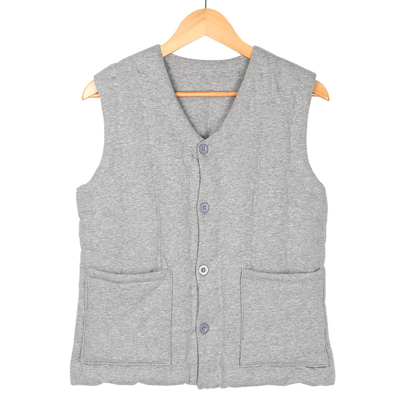 MENS COTTON HANDMADE VEST IS THICKENED AND WARMED IN WINTER AND THE ELASTIC VEST IS WORN IN THE ELDERLY SHOULDER VEST