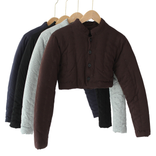 男士 加厚护颈肩膀冬 纯手工棉花护肩中老年人肩周防寒睡觉坎肩长袖