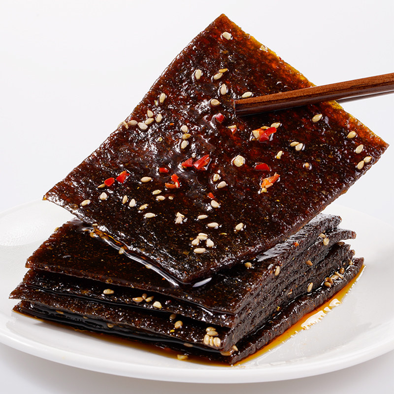 重庆正宗泡椒臭干子素牛板筋宿舍网红辣条休闲怀旧小零食整箱批发